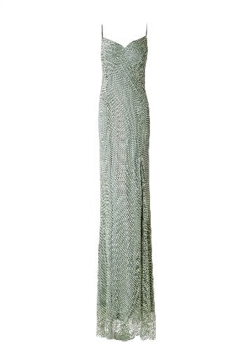 Sequin Sheer Maxi Dress