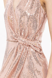 Sequin Wrap Dress