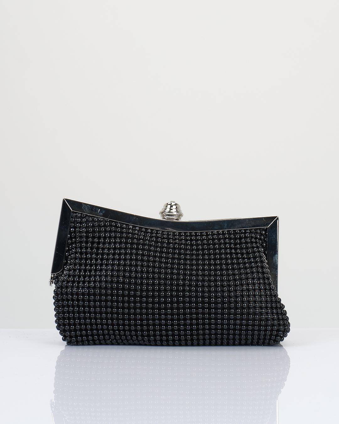 Elegant Glitter Bead Clutch Bag