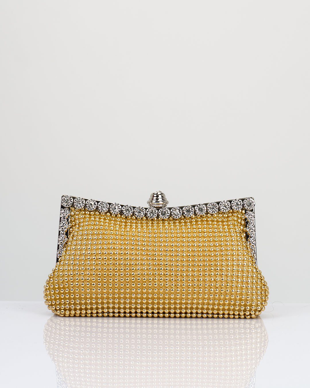 Elegant Glitter Bead Clutch Bag