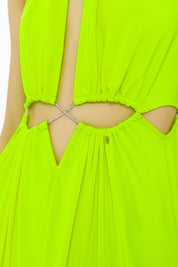 Green Crystal Strap Dress