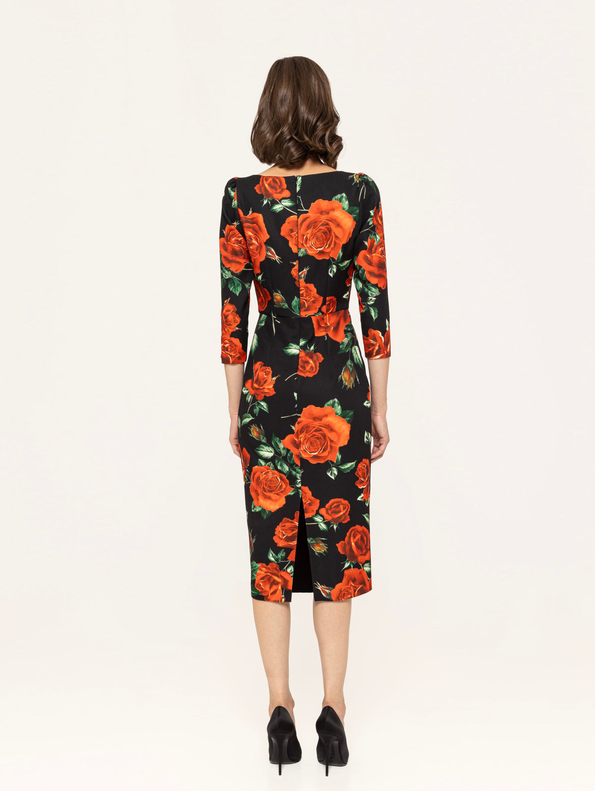 Flower Printed Midi Dress