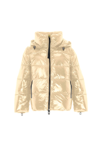 Metallic Puffer Coat