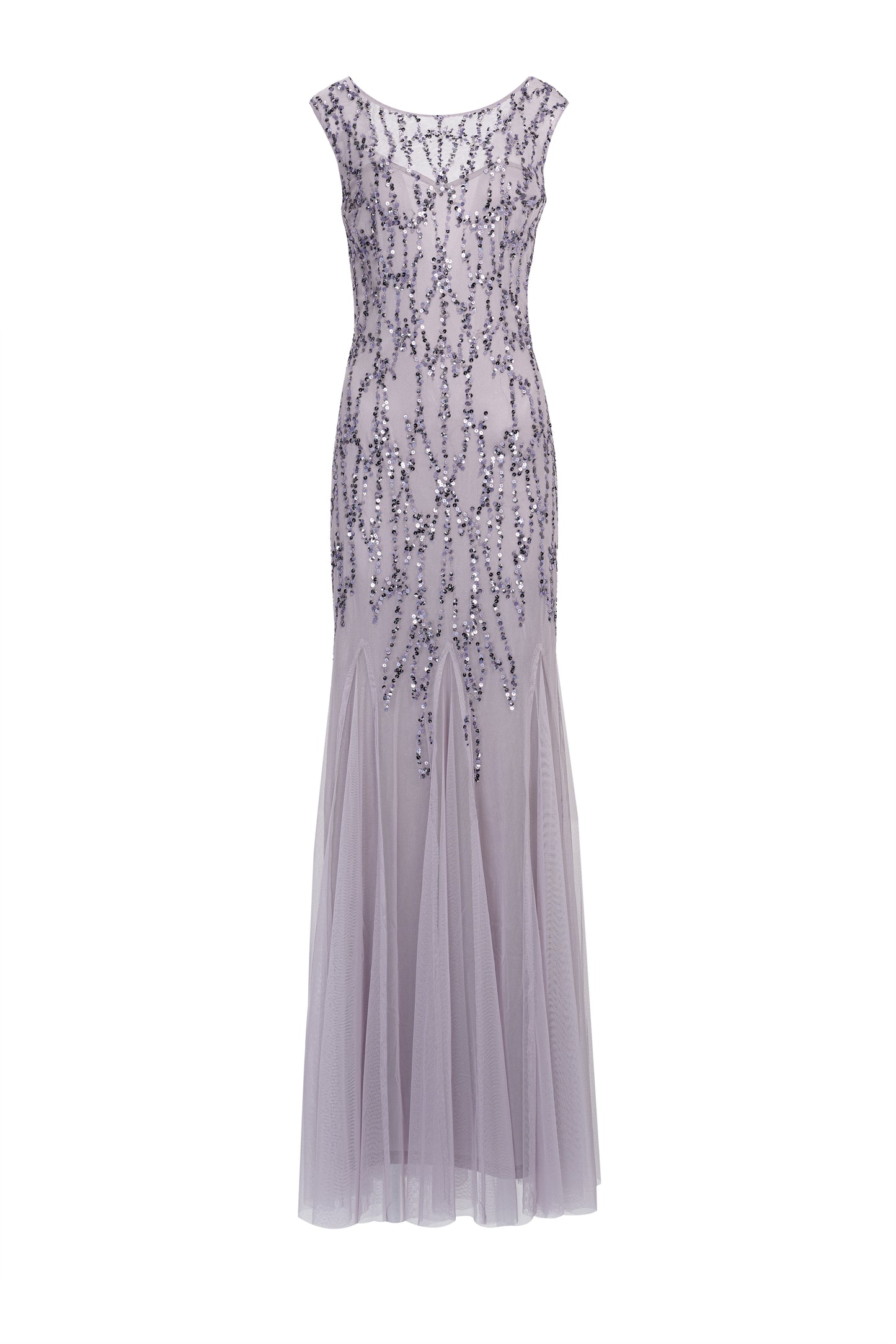 Lilac Sequin Maxi Dress