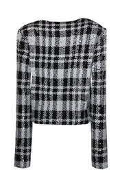 Plaid Collared Long-sleeve Shirt Jacket