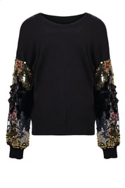 Glitter Black Blouse