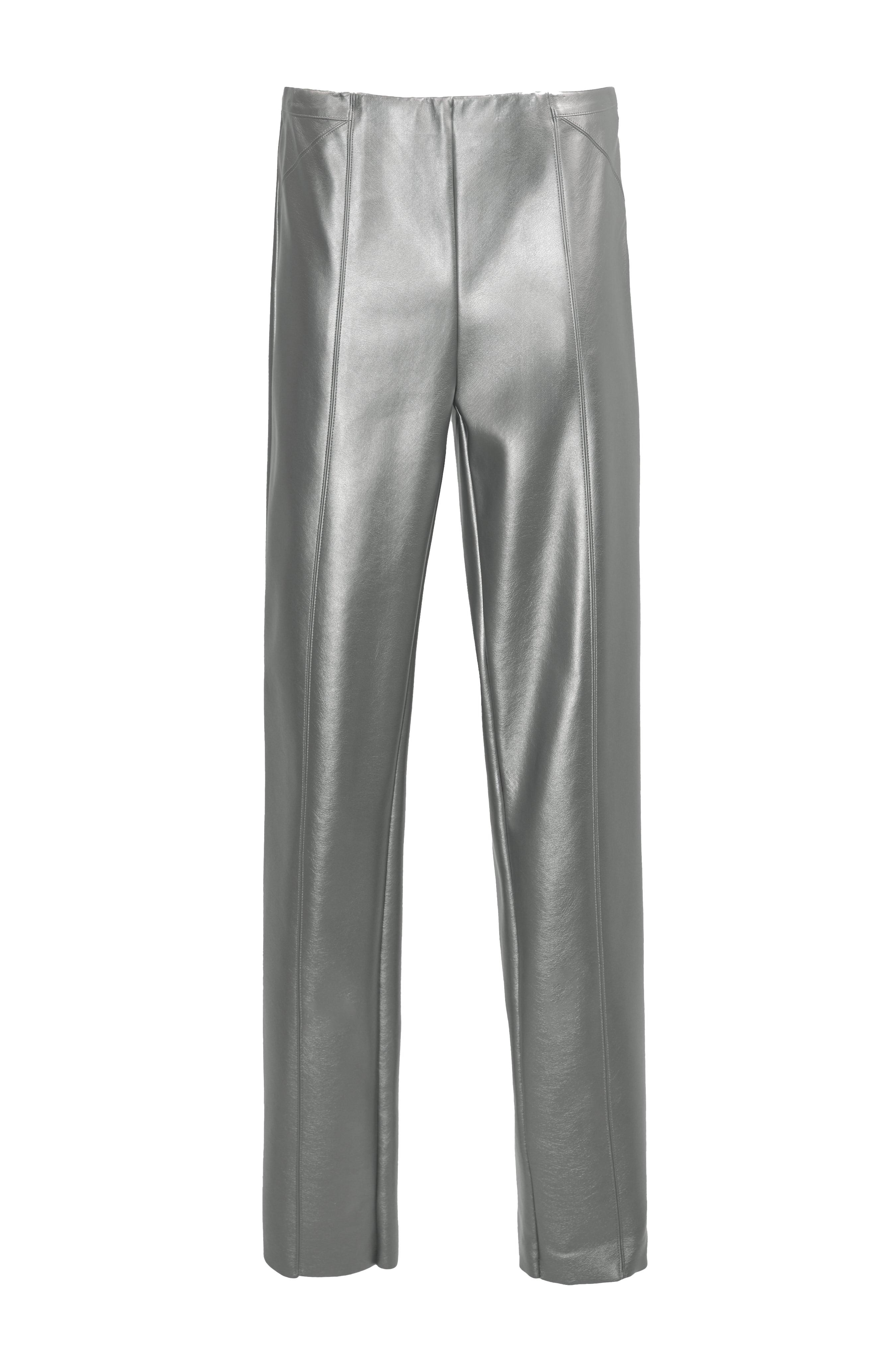 Metallic Slim Fit Trousers