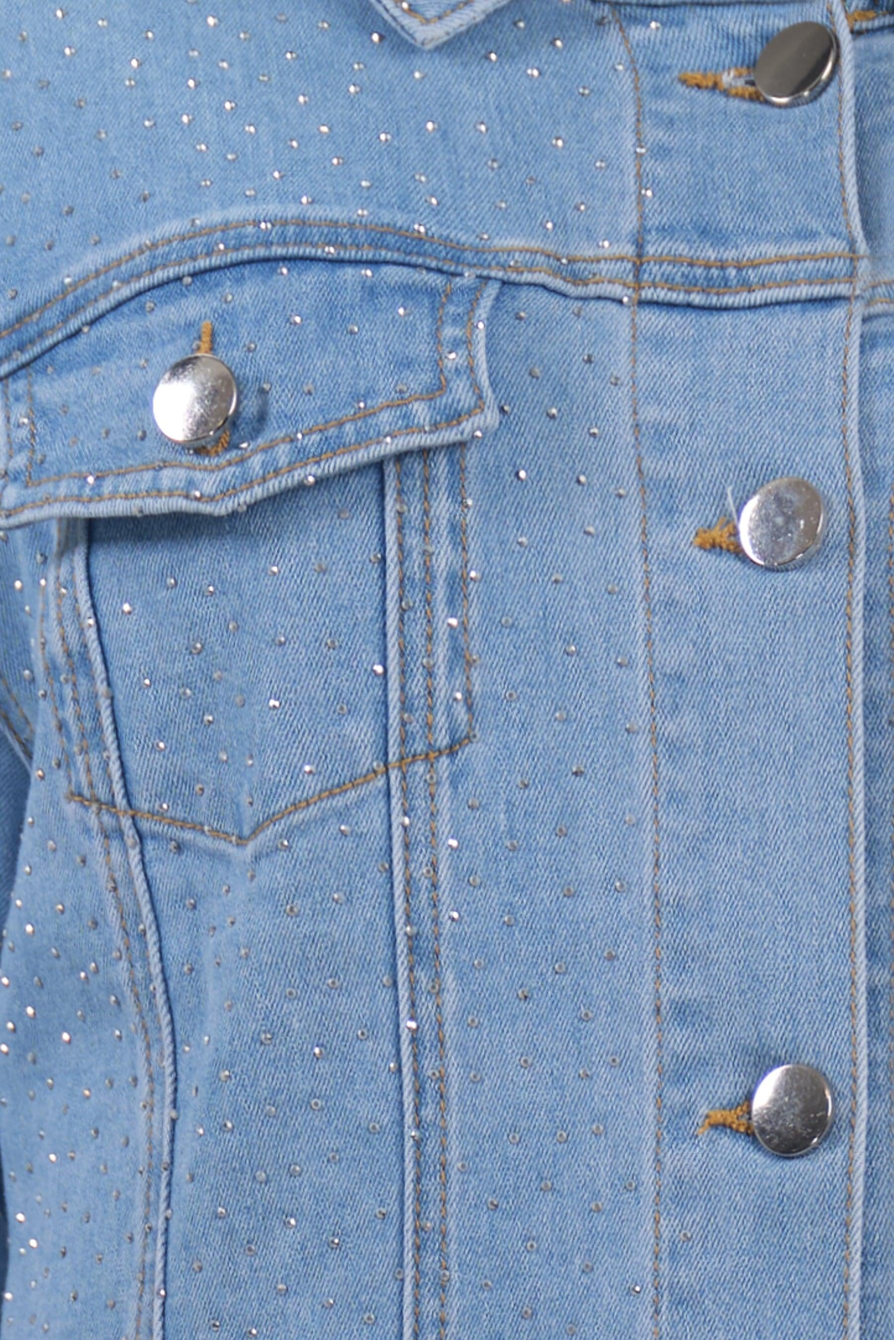 Gold Buttons Denim Jacket