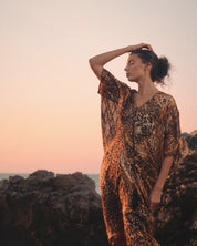 Leopard-Print Chiffon Dress