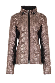 Quilted Metallic Effect Jacket