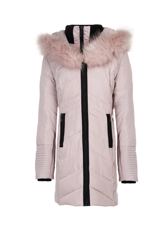 Hooded Furry Puffer Jacket