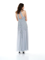 Sequin Tulle Maxi Dress