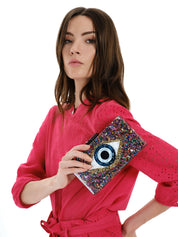 Evil Eye Clutch Bag