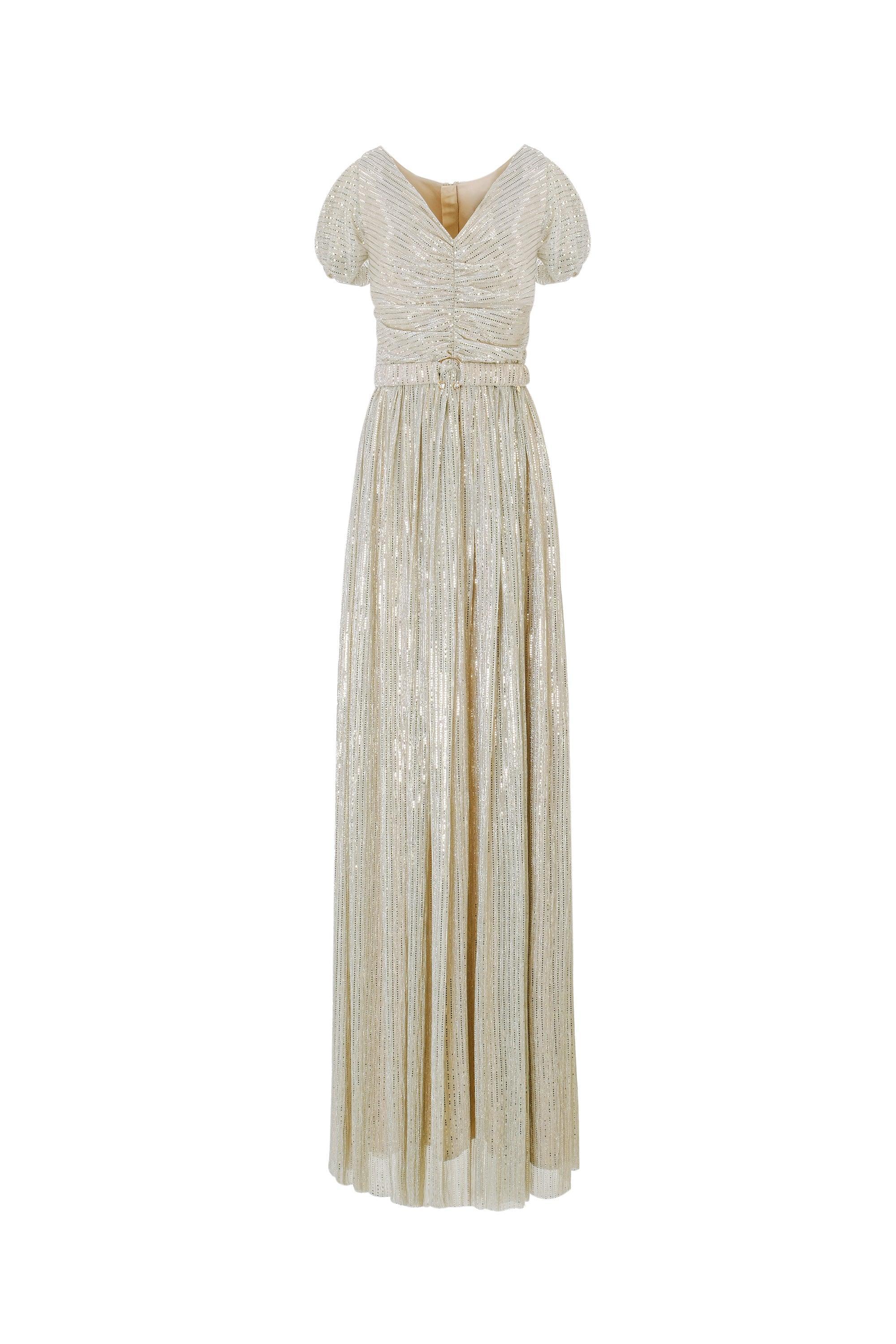 Embellished Tulle Maxi Dress Nakhle.Ets