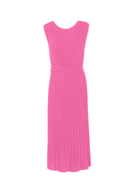 Pleated Midi Dress