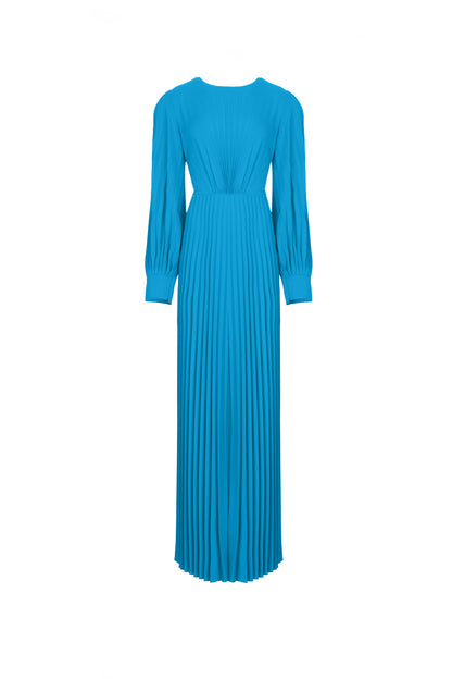 Pleated maxi dress