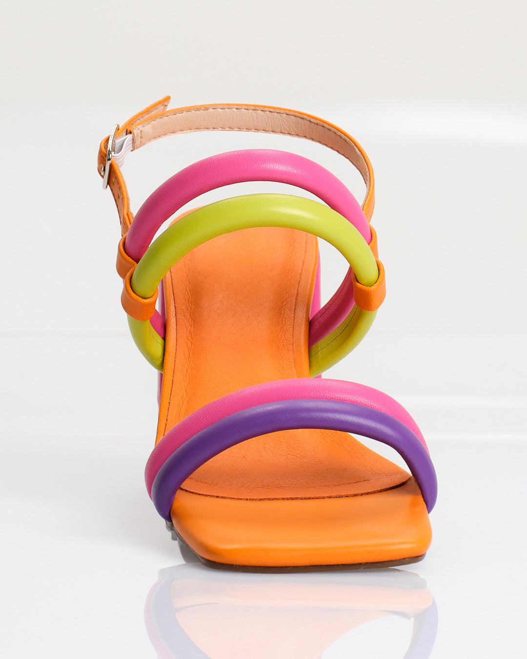 Multicolored Low Heels