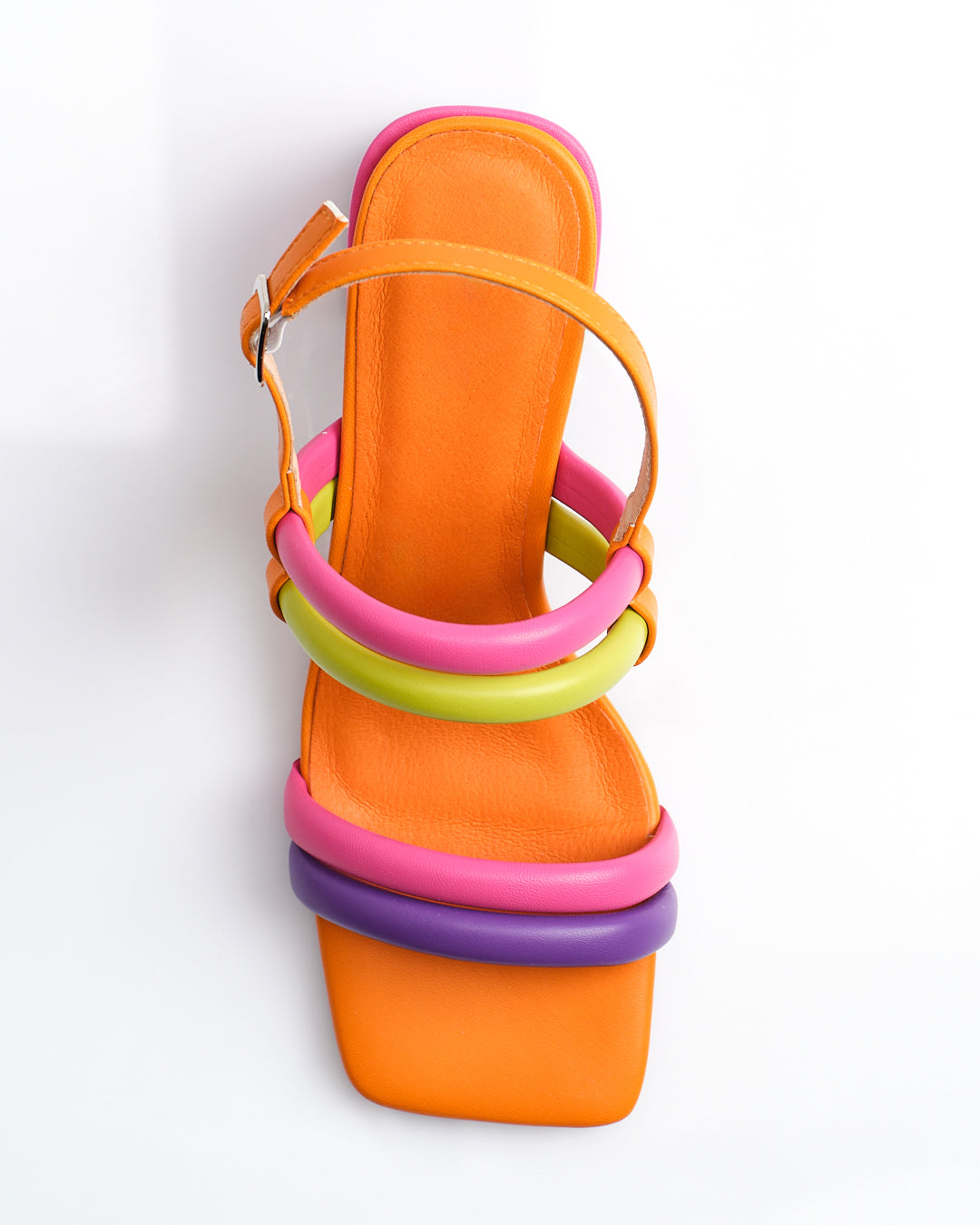 Multicolored Low Heels