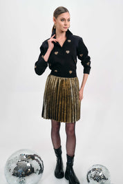 Golden High Waistband Skirt