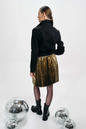 Golden High Waistband Skirt