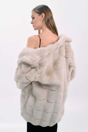 LUXURIOUS FAUX FUR COAT