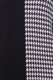 Black and White Houndstooth Sweater