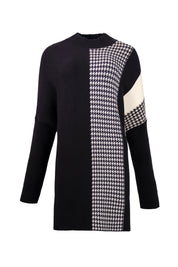 Black and White Houndstooth Sweater