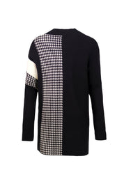 Black and White Houndstooth Sweater