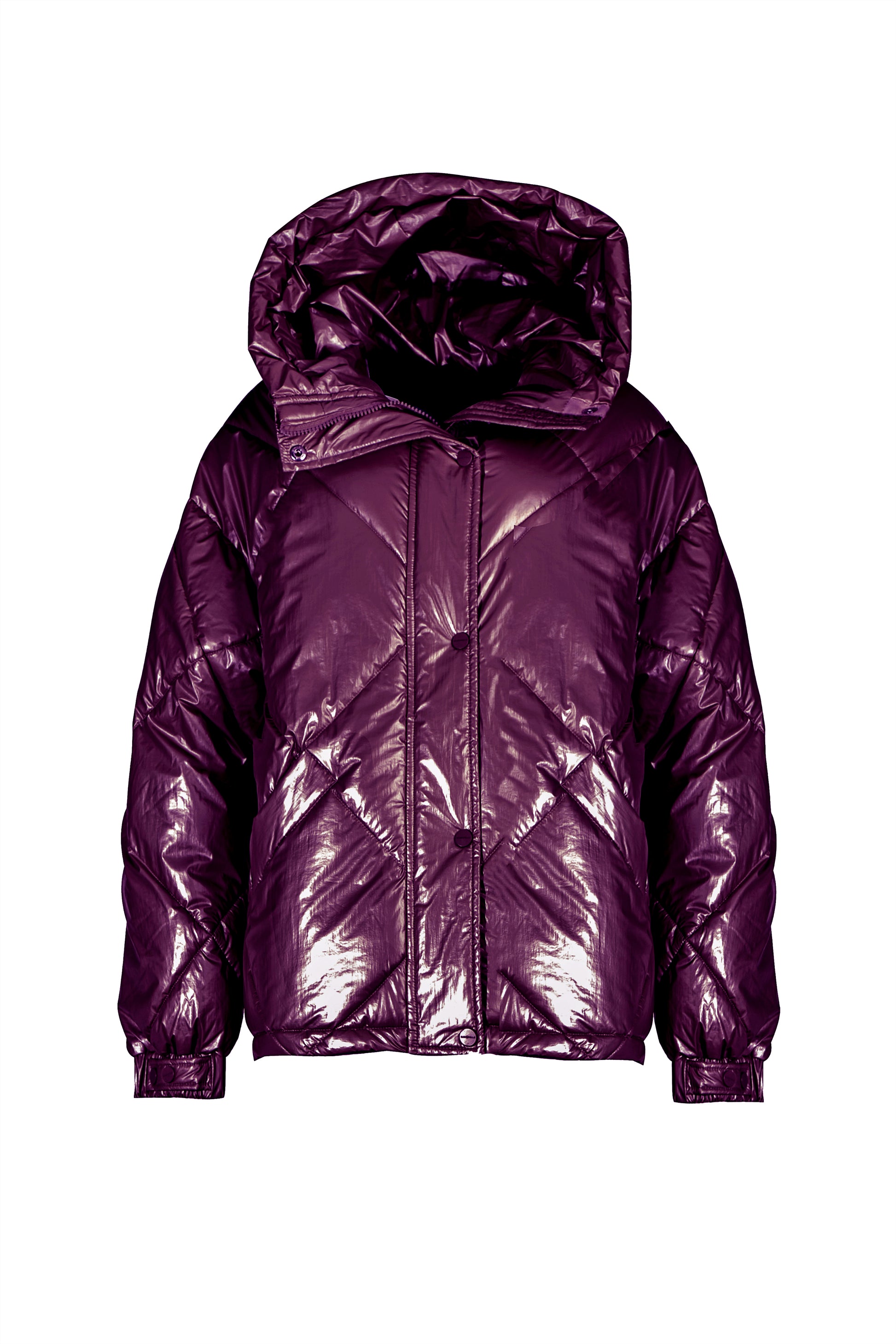 Hooded Diamond Quilted Puffer Jacket
