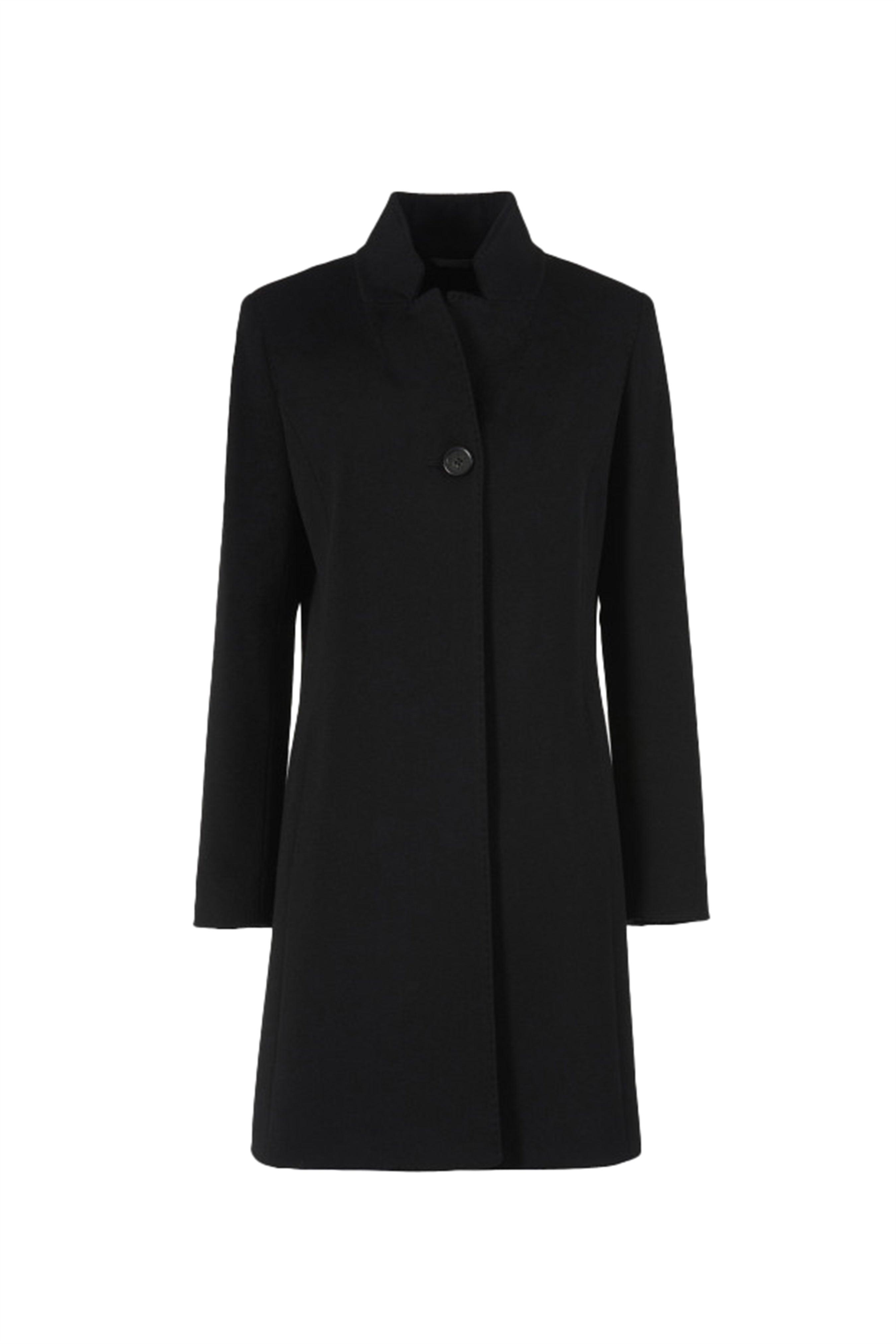 Inverted Notch Collar Light Wool Coat