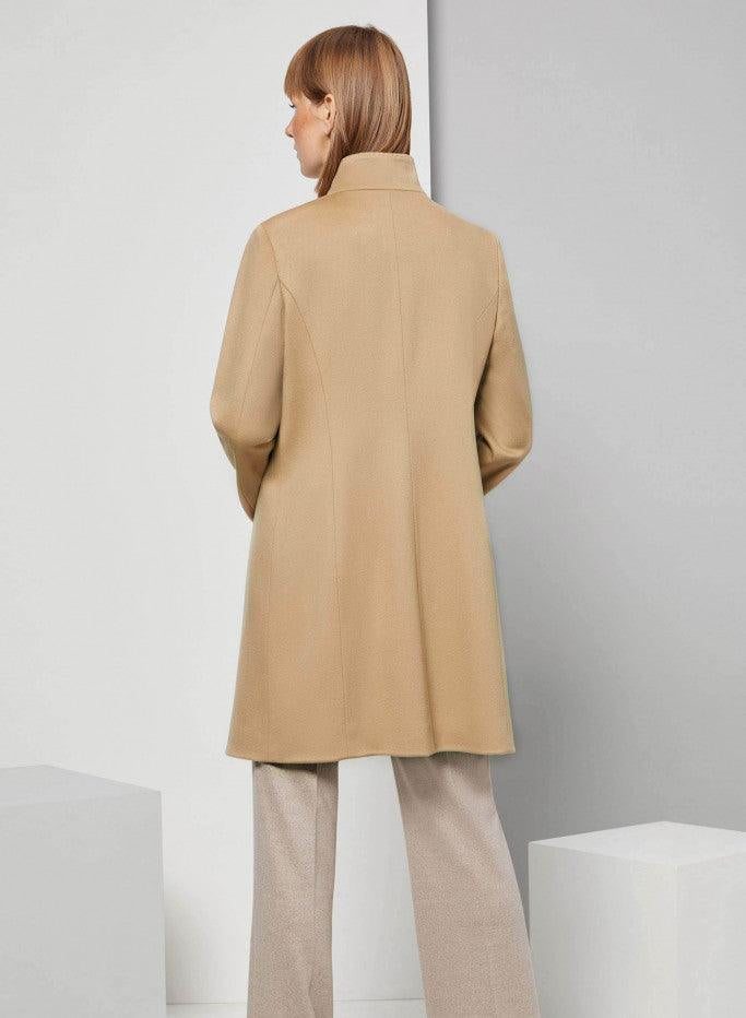 Inverted Notch Collar Light Wool Coat