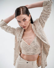 Sequin Blazer and Camisole Twins