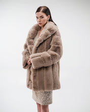 Beige Fur Jacket