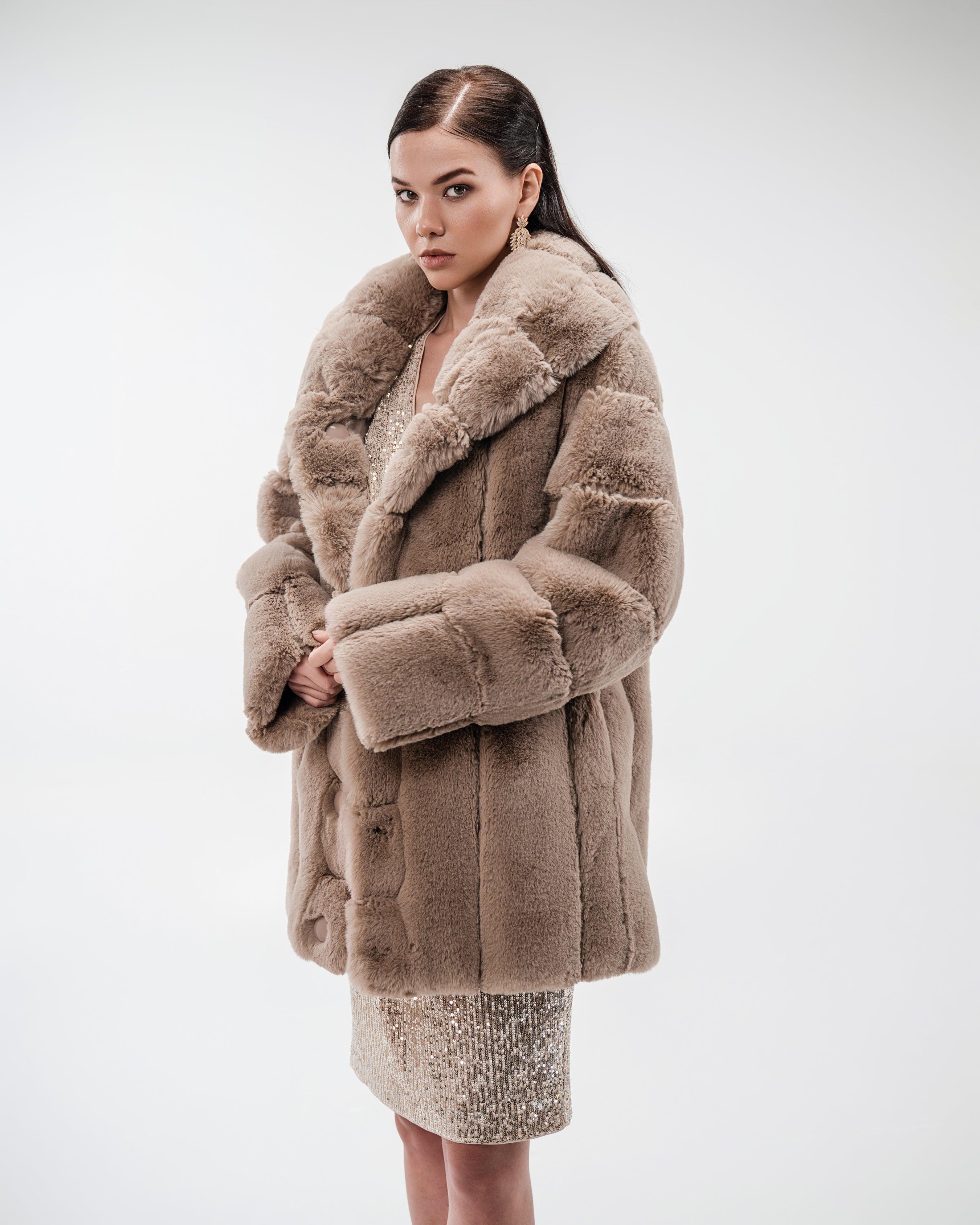 Beige Fur Jacket