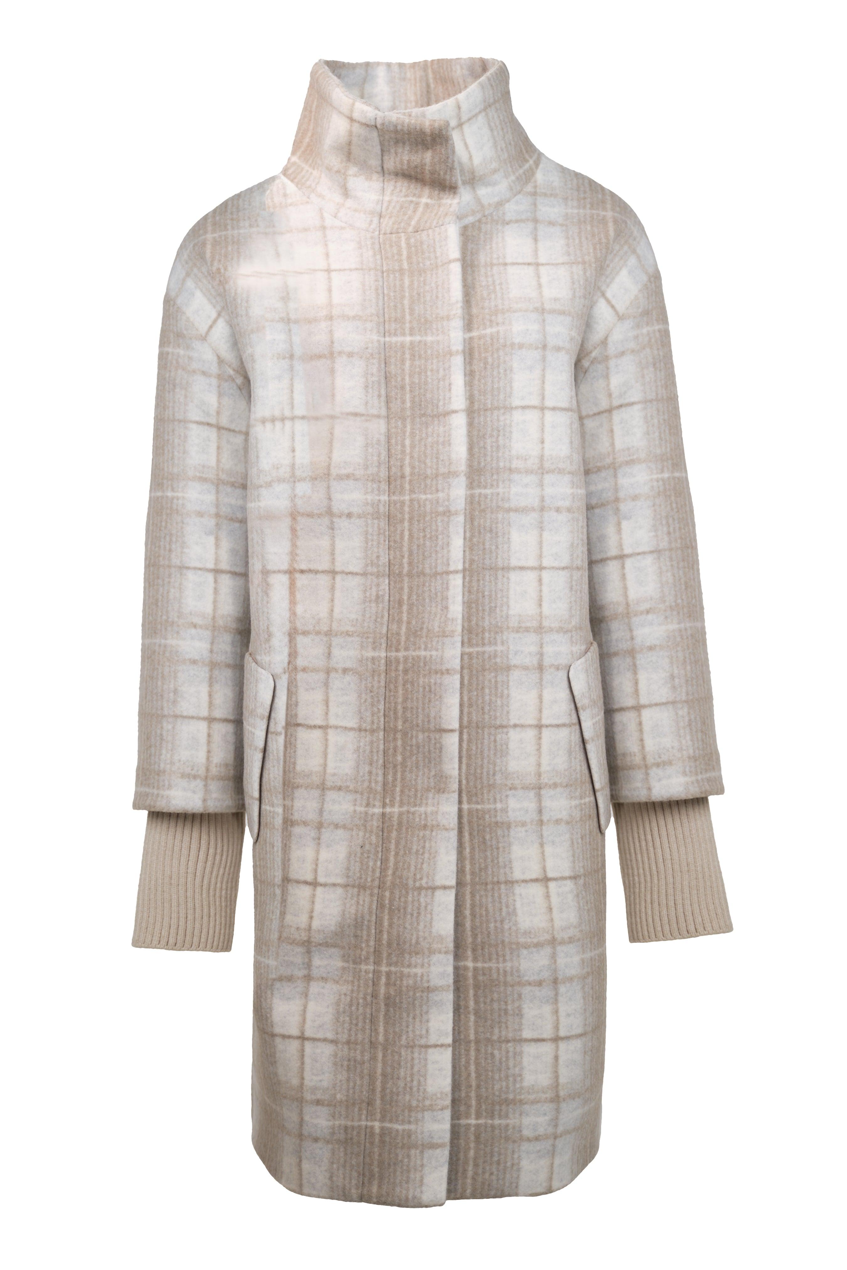 Janita Checked Print Coat