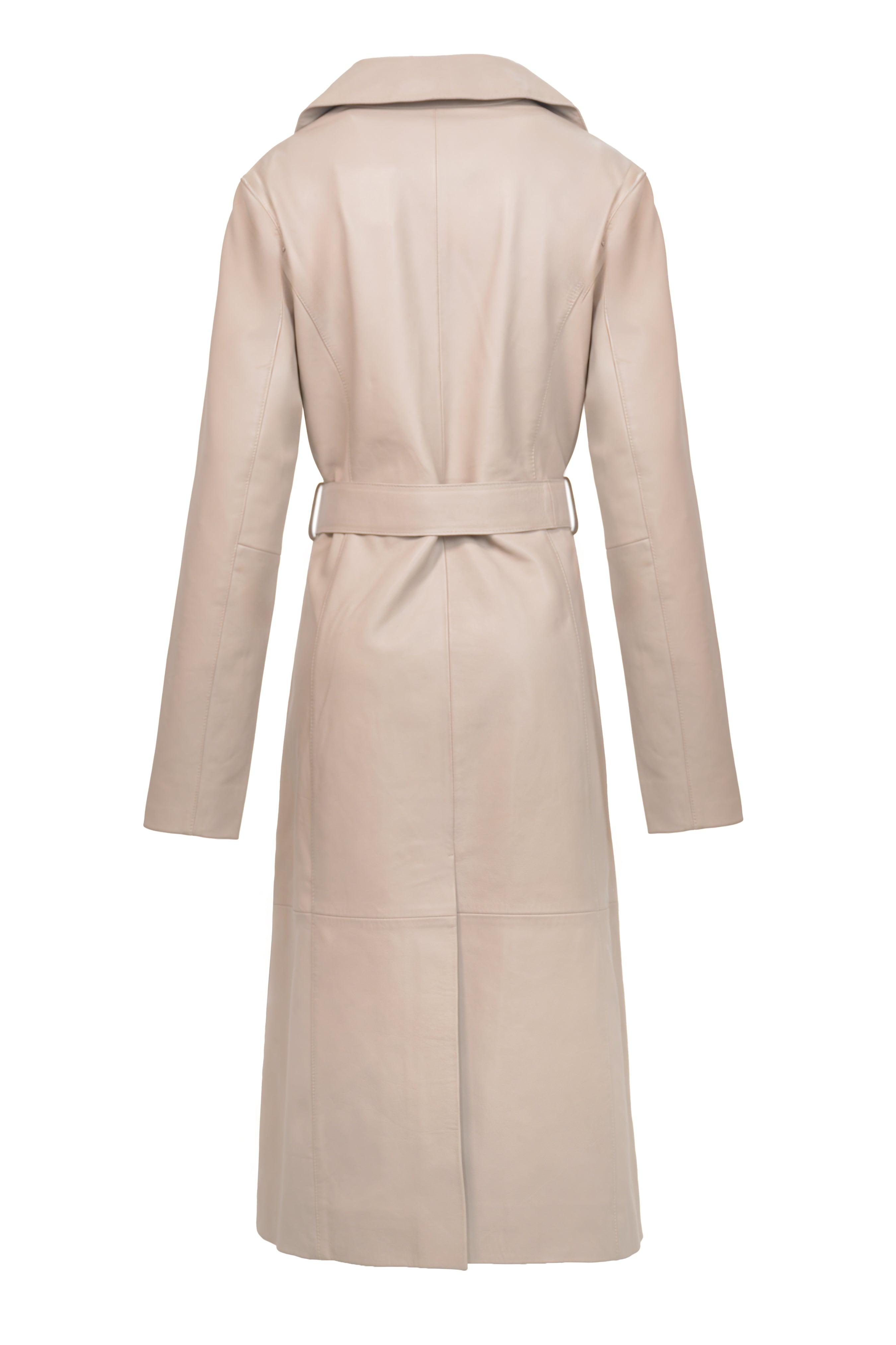 Edinia Leather Trench Coat