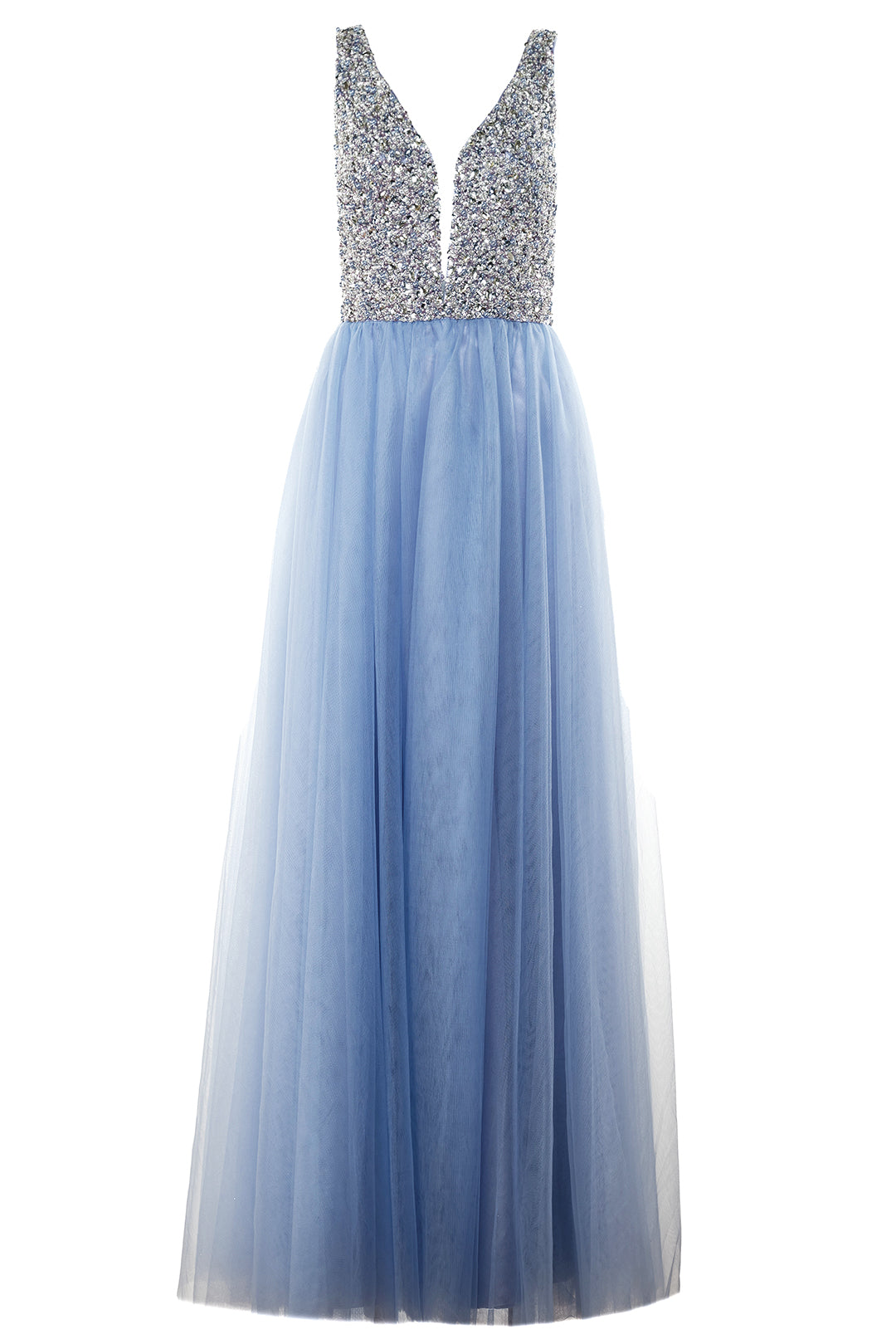 Sequin-Embellished Tulle Dress