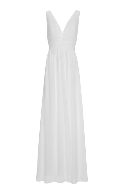 Ivory Bridal Pleated Dress