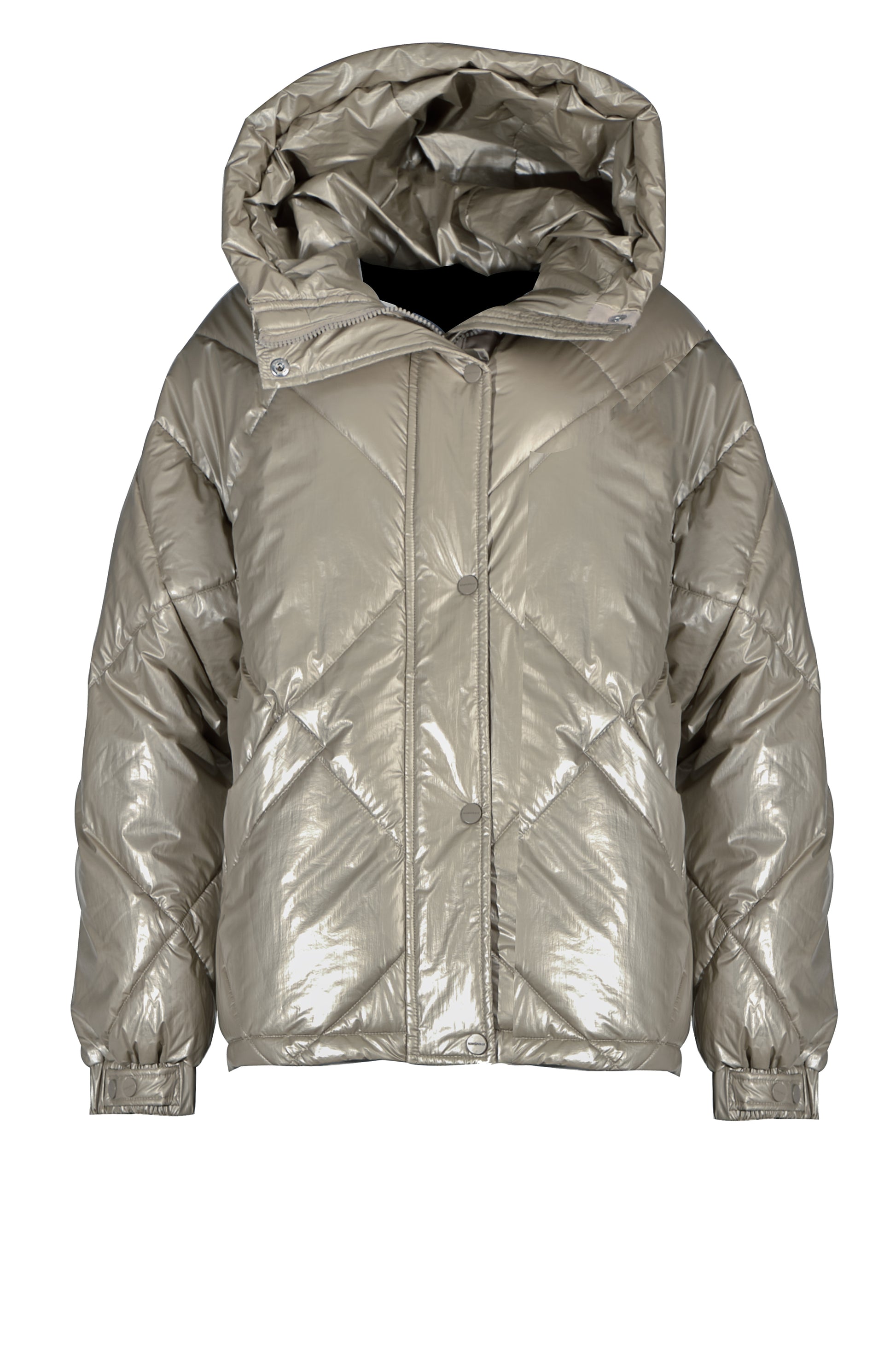 Hooded Diamond Quilted Puffer Jacket