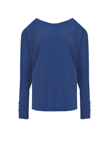 Batwing Top in Blue
