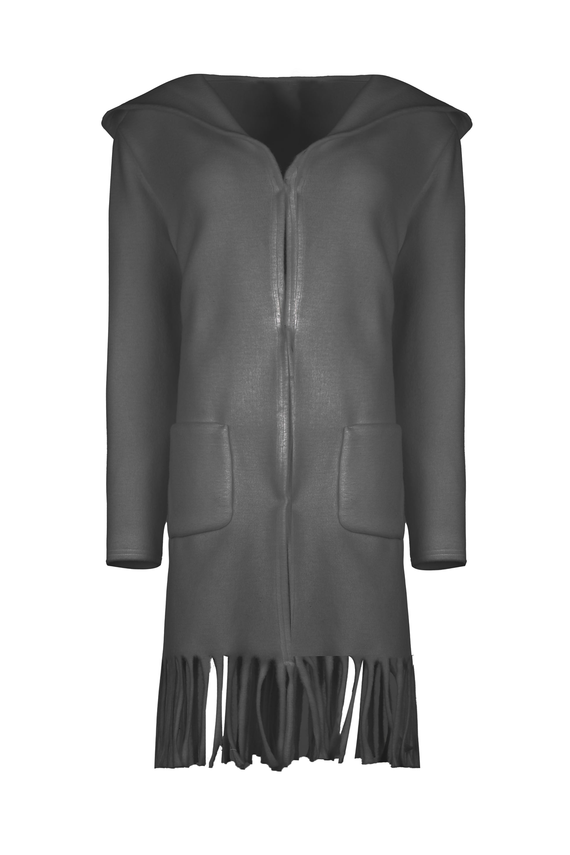 Hooded Cape with Fringe