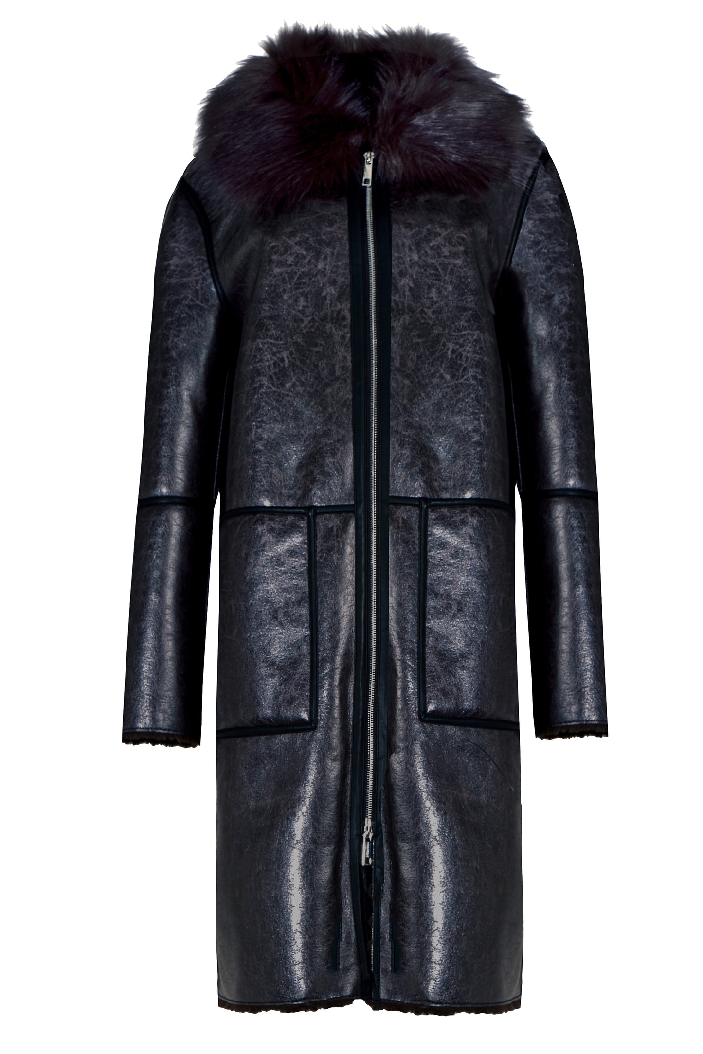 Iconic Fur-Lined Trench Coat