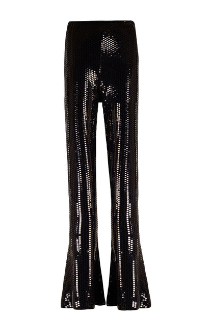 Sequin Flare Trousers