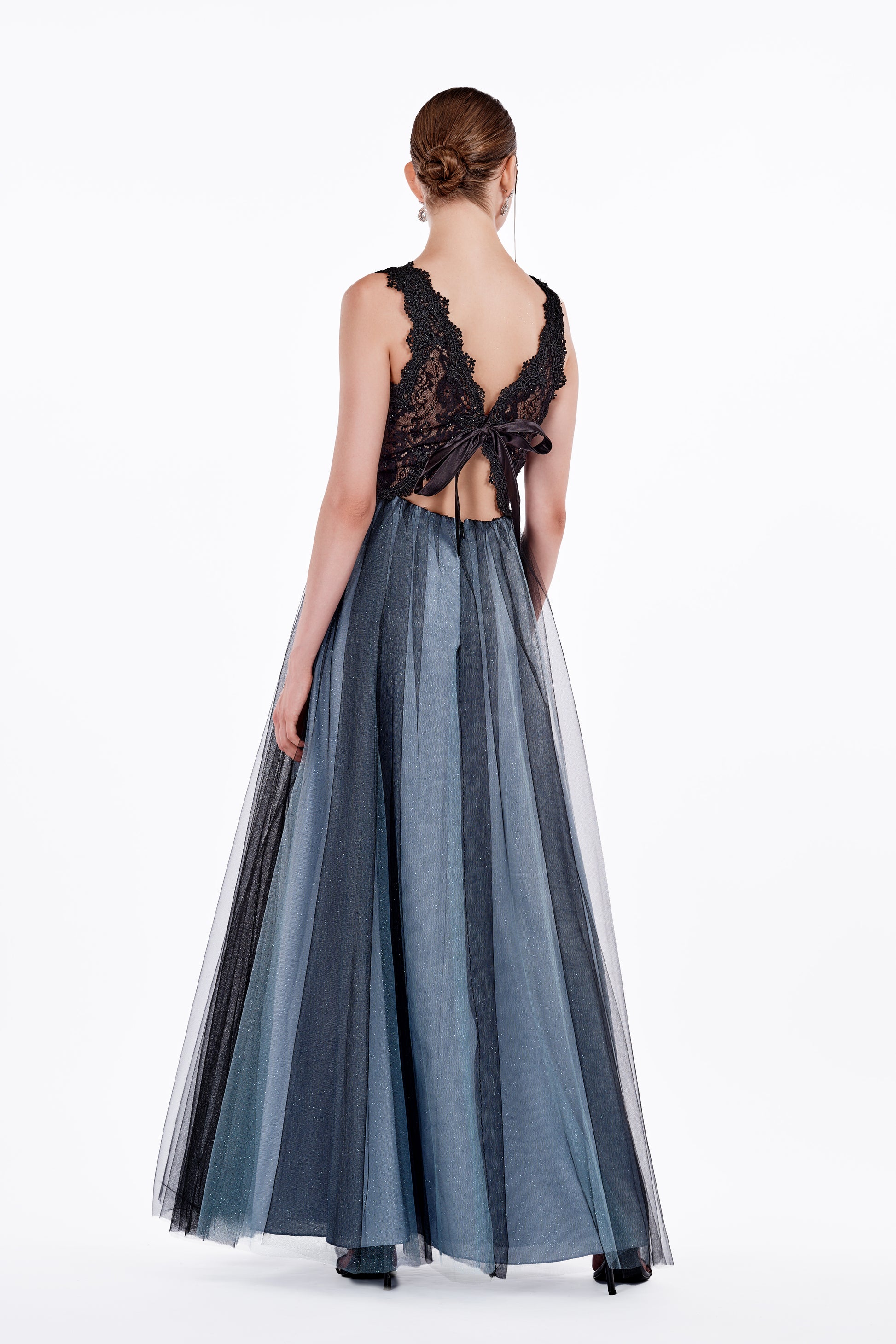 Lace Tulle Maxi Dress