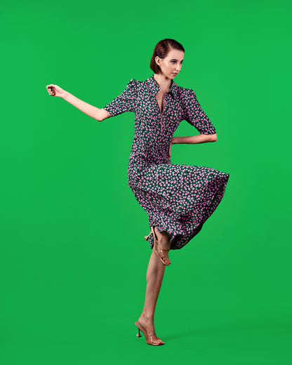 Green Floral Dress